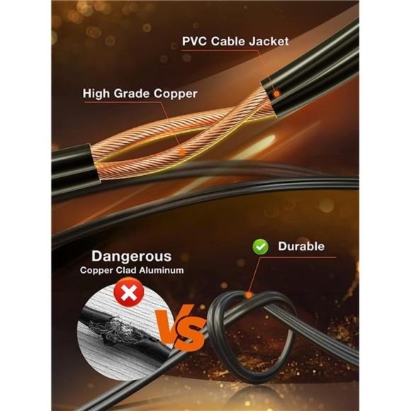 50FT LED Outdoor String Lights with Edison Shatterproof Bulbs, Heavy-Duty - Picture 5 of 5